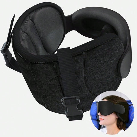 Airplane Pillow With 3D Eye Mask