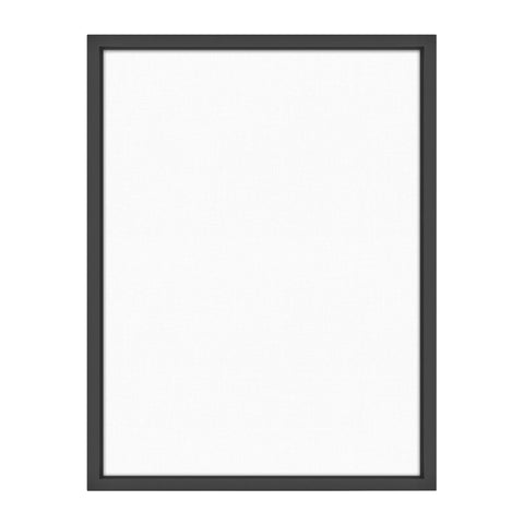 MCS Floating Frame with Canvas Included, Art Frames for Canvas Paintings with Adhesive Fasteners and Hanging Hardware, Black, 18 x 24 inch