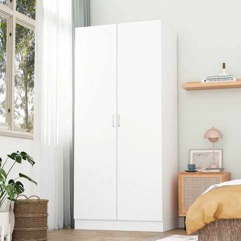 5-Shelf Wardrobe Cabinet with Double Doors, Home Storage Organizer