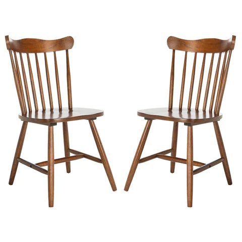 Set of 2 SAFAVIEH Margretta Spindleback Windsor Dining Chairs - Dimensions: 17