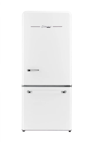 Unique Appliances UGP-510L AC Classic Retro 30 inch Wide 17.7 Cu. ft. Energy Star Certified Bottom Freezer Refrigerator with Wine Rack