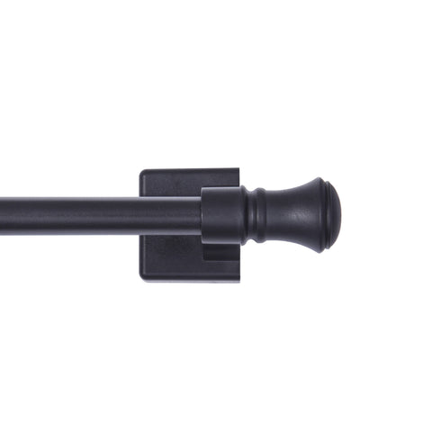 Mainstays Cameron 7/16 inch Adjustable Multi - Use Magnetic Appliance Rod, 16 - 28 inch, Black